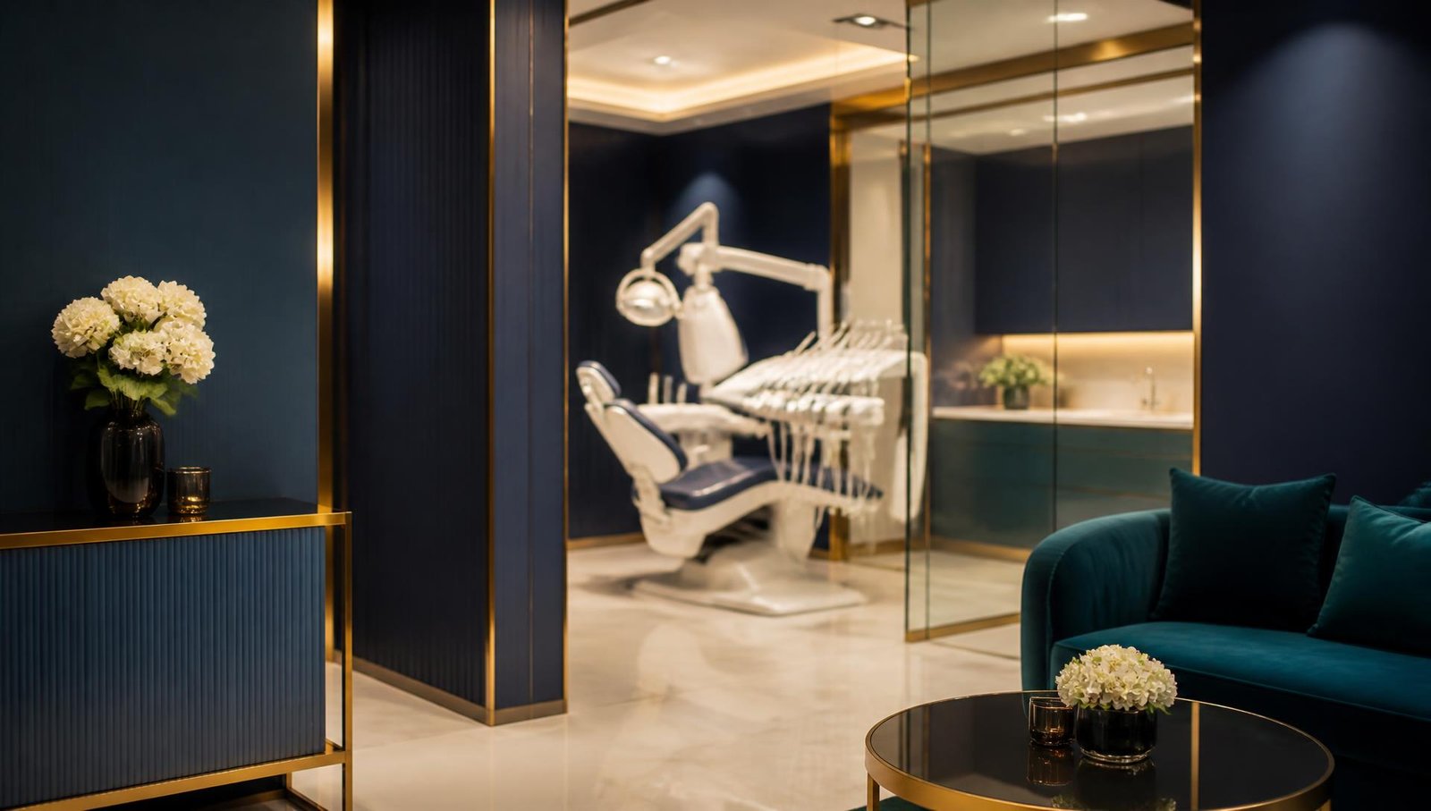 Luxury interior of Nandita Dental Clinic in Hubballi