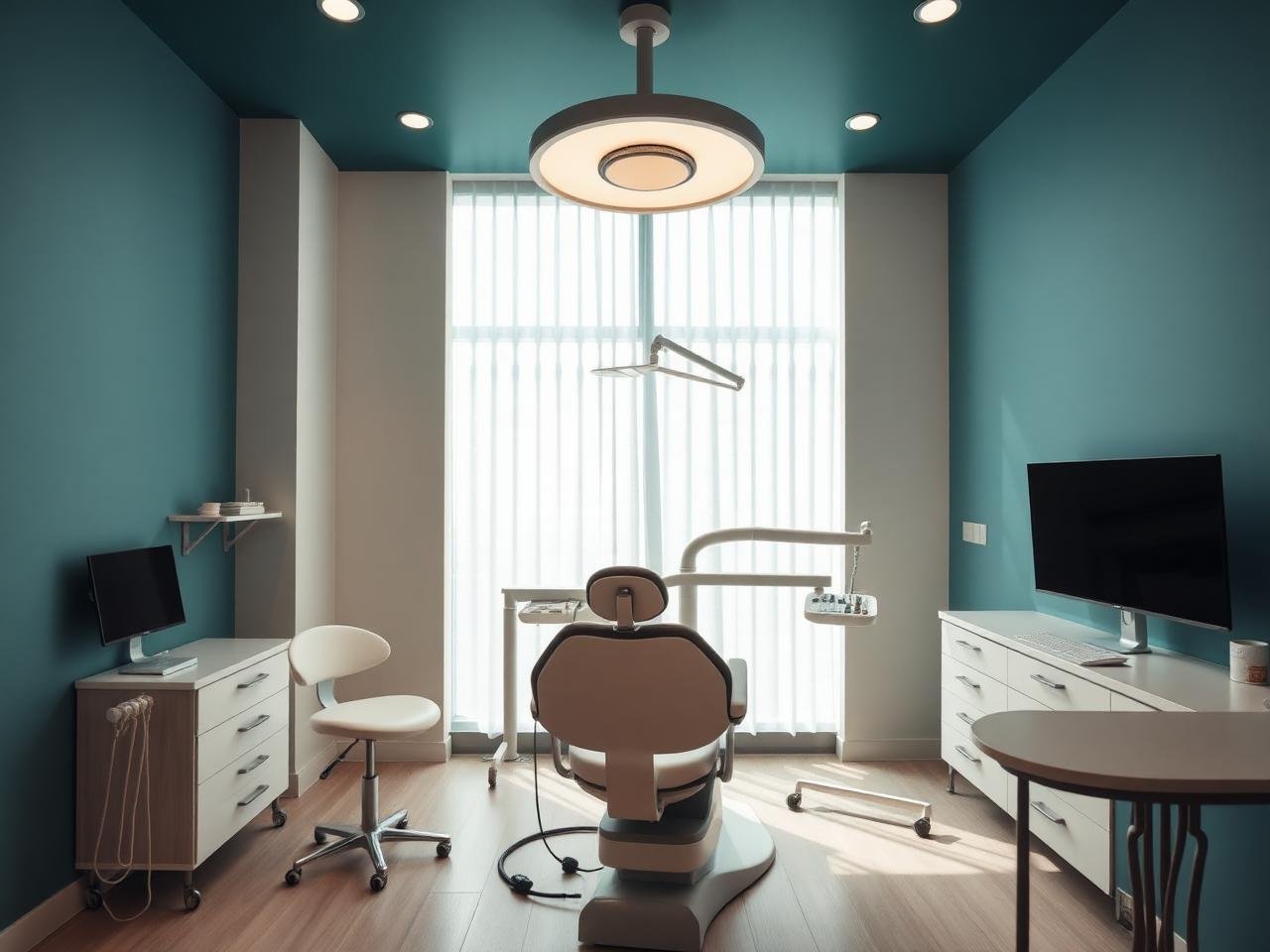 Modern dental treatment room with advanced equipment